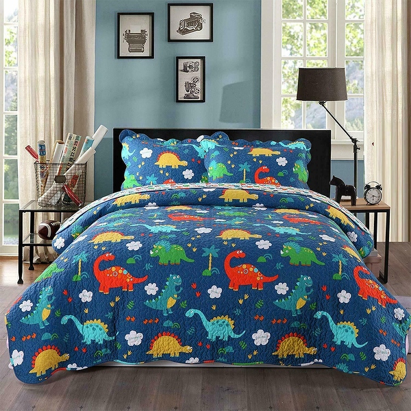 100 Cotton Kids Bedspread Quilts Set for Teens Bedding Dinosaur Full Bed Bath Beyond 37279156